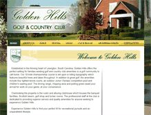 Tablet Screenshot of goldenhillsgolf.com
